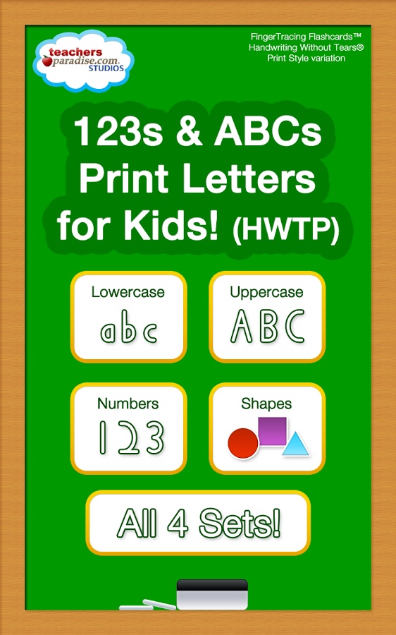 ABC HWT escritura para niños home