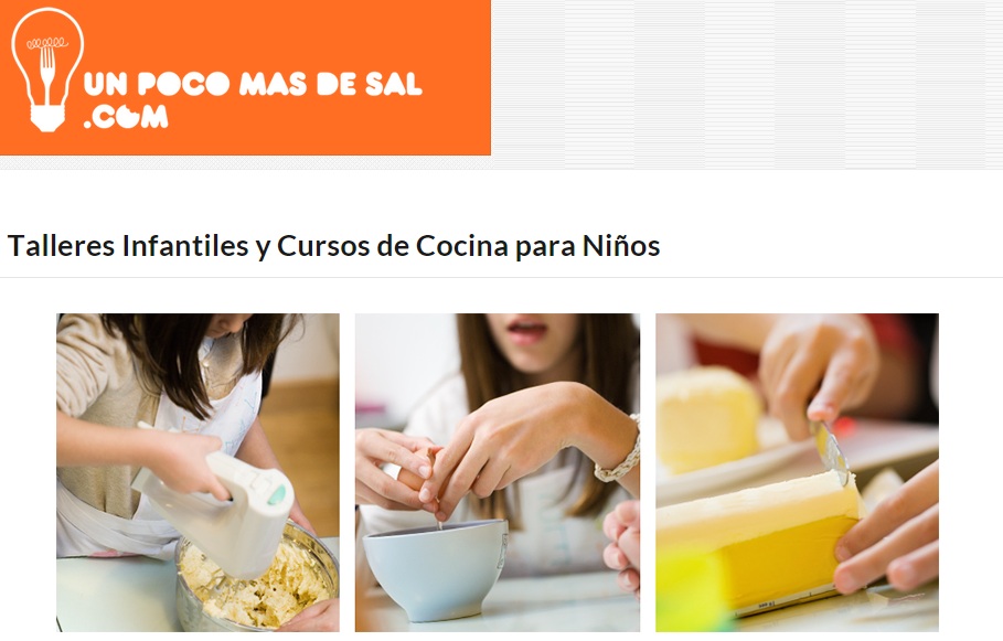 Cocinar con niños y un PocoMasDeSal