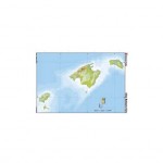 Mapa Mudo de Islas Baleares DIN A4 Físico Color