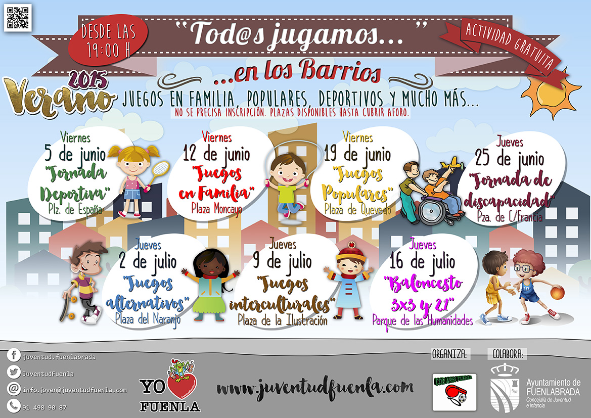 Actividades gratuitas de verano para los niños y jóvenes de Fuenlabrada