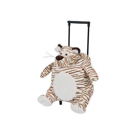 Mochila Infantil Con Carro Peluche Tigre