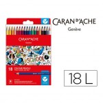 Lapices acuarelable Caran d'Ache School 18 colores