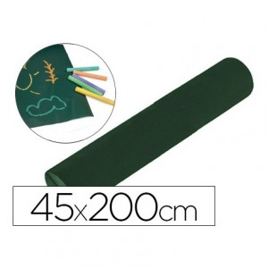 Pizarra Verde Laminada para Tiza Rollo Adhesivo 2x0,45 m marca Liderpapel