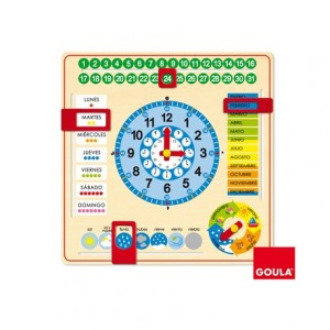 Juego didáctico Reloj calendario Diset