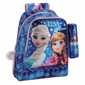 Mochila Escolar Frozen Adaptable a Carro 33x14x42 cm Northern Lights