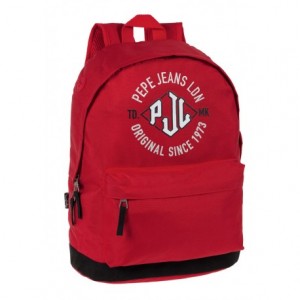 Mochila Escolar Pepe Jeans Sin carro 32x42x16cm Roja