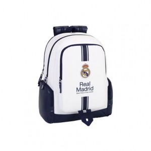 Mochila Escolar Real Madrid para ordenador portatil 15, 6 32x15x43 cm Primera Equipación