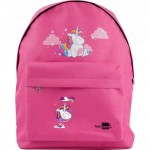 Mochila escolar Liderpapel 38x28x12 cm de Poliester Unicornio Rosa