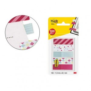 Banderitas Post-it ® separadoras decoradas 11,9 x 43,20 mm 100 unidades