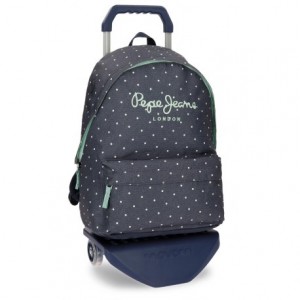 Mochila Pepe Jeans Poliéster 42x31x17,5 cm Dots Denim