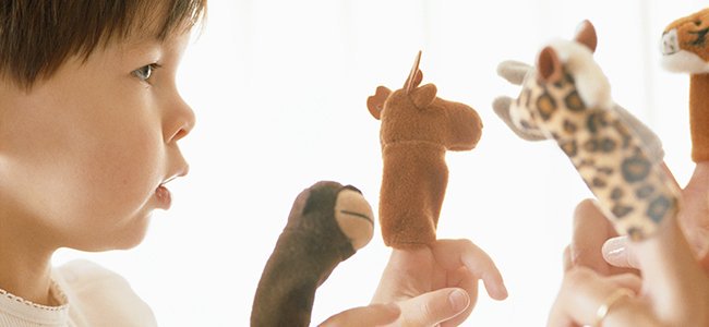 Oulensy 6Pcs marioneta del Dedo del Sistema del Juguete Suave de los niños a Aprender Juega Historia 