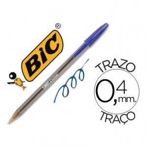 Boligrafo Bic Cristal azul pack 5 bolígrafos