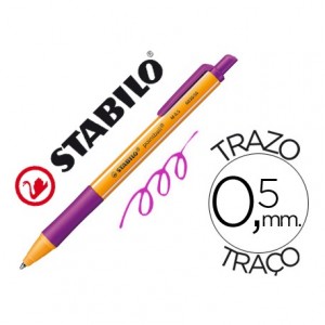 Boligrafo Stabilo Pointball lila 0,5 mm