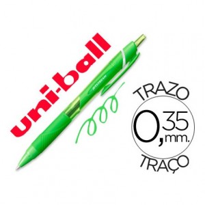 Boligrafo Uni-Ball roller SXN157C Jetstream color verde claro 0,35 mm