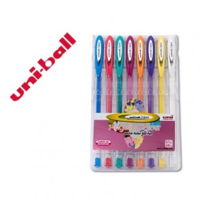 Boligrafo marca Uni ball UM-120 8 colores pastel