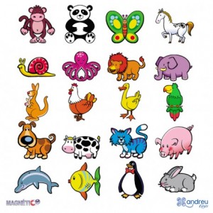 Juego Didactico a partir de 18 meses Animales magneticos Andreutoys