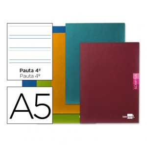 Libreta escolar marca Liderpapel Scriptus pauta 3.5 mm