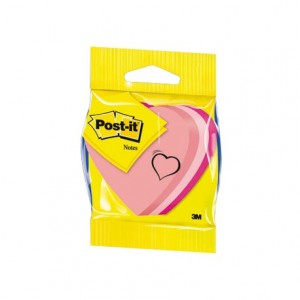 Bloc quita y pon Post-it ® forma de corazon