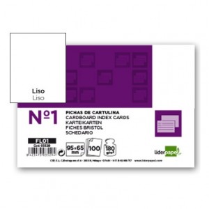 Ficha lisa marca Liderpapel N1