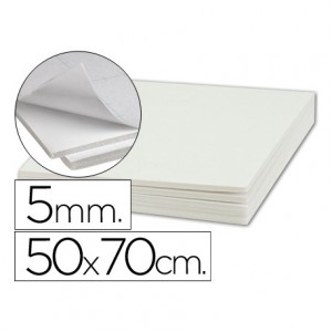 Carton pluma Liderpapel adhesivo 50 x 70 cm espesor 5 mm