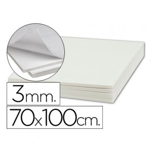 Carton pluma Liderpapel adhesivo 70 x 100 cm espesor 3 mm
