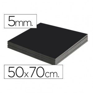 Carton pluma Liderpapel doble cara negro 50 x 70 cm