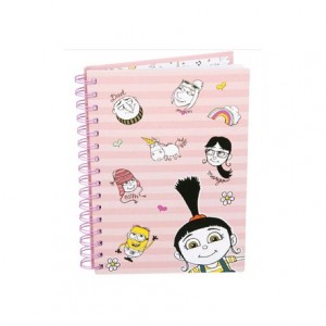 Cuaderno Espiral Minion 3 DIN A5 Tapa dura Rayado Horizontal