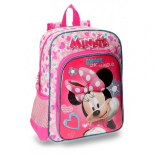 Mochila Minnie Mouse Microfibra 29x38x12 cm Fabulous Rosa