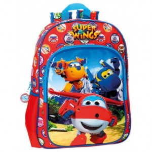 Mochila Super Wings Microfibra 29x38x12 cm Mountain Roja