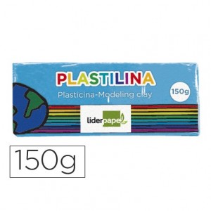 Plastilina Liderpapel color azul claro mediana