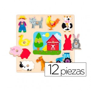 Puzzle a partir de 1 año Siluetas Granja Goula