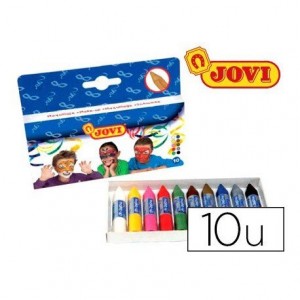 Barra maquillaje colores surtidos marca Jovi Caja de 10 unidades