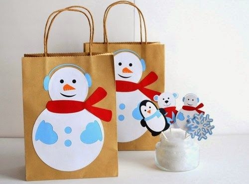 Ideas DIY con bolsas kraft para Navidad