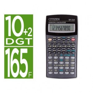 Calculadora Cientifica Citizen Modelo SR-260N 10+2 dígitos