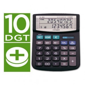 Calculadora Sobremesa Citizen Modelo DL-860 euro 10 digitos