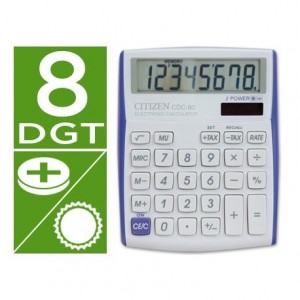 Calculadora sobremesa Citizen Modelo CDC-80 8 dígitos Violeta