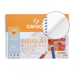 Bloc dibujo Canson din a4 gramaje 150 g m2