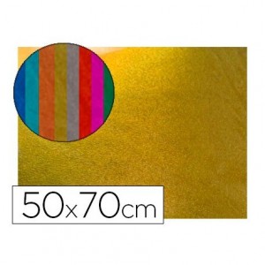 Goma eva Liderpapel Metalizada Oro 50x70 cm