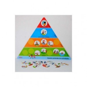 Juego Didactico a partir de 5 años Piramide de las actividades en Español Henbea