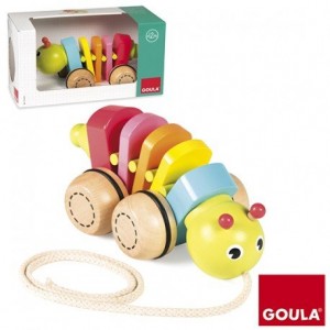 Juego para bebes de Arrastre A partir de 10 meses Gusanito Goula