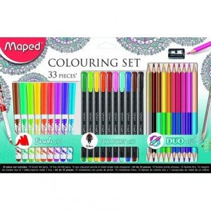 Set Dibujo Mandala Maped de 33 piezas