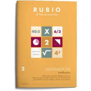 Cuaderno Rubio Matemáticas nº 2 Doble, Triple y Cuádruple. Múltiplos y Divisores