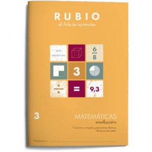 Cuaderno Rubio Matemáticas nº 3 Fracciones concepto y operaciones básicas. Números decimales