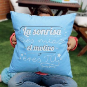 Funda Cojin 45x45 cm La sonrisa es mia el motivo eres tu Lovely Story