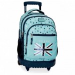 Mochila Pepe Jeans 43x32x21 cm de Poliester Cuore Con carro