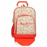 Mochila Pepe Jeans 45x32x15 cm de Poliester Joseline Con carro