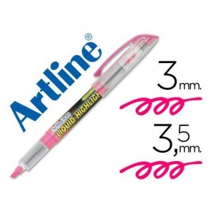 Rotulador Artline EK-640 Fluorescente color Rosa Punta biselada