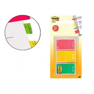 Banderitas Post-it ® Separadoras Index Flechas Medianas Colores Naranja, Rosa, Verde