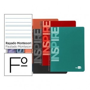 Bloc Liderpapel serie Inspire Folio rayado montessori 3,5 mm