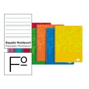 Bloc marca Liderpapel folio Write rayado montessori 3,5 mm